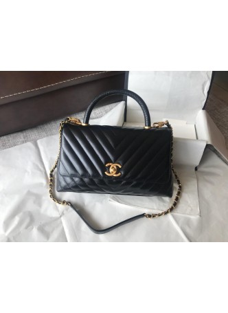 CHANEL CLASSIC TOP HANDLE HAND BAG