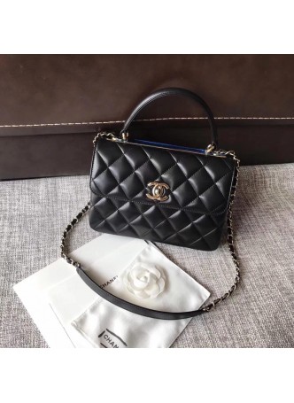 CHANEL TRENDY BAG 25CM  BALCK