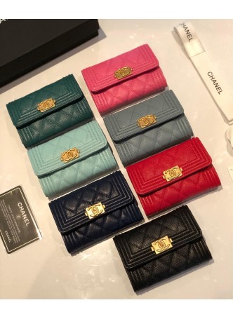 BOY CHANEL FLAP CARD HOLDER