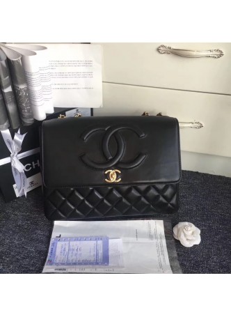 CHANEL CLASSIC DOUBLE C  FLAP BAG        