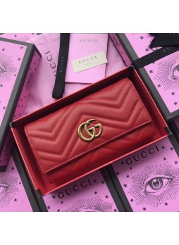 GUCCI MARMONT CONTINENTAL WALLET        