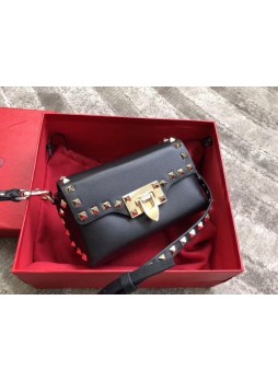 Valentino Mini Rockstud Smooth Leather Crossbody Bag
